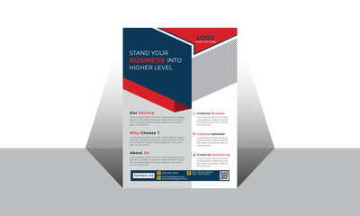 Corporate business flyer template with black geometric shapes. Creative colorful business flyer template design set, abstract business flyer, vector template design or business poster template design.