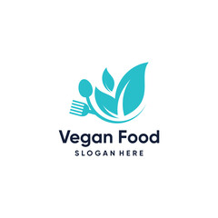 Obraz premium Food logo vector design illustration with modern creative concept