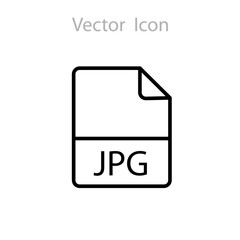 JPG document icon vector illustration symbol illustration on white background..eps