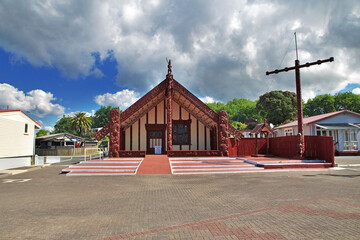 House Maori in Rotorua, New Zealand