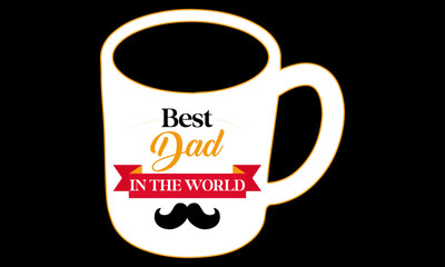 Happy Father's Day Mug Design .