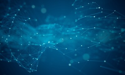 Fototapeta premium technology hitech 3d background. 3d illustration. futuristic backdrop design. abstract object element. future wallpaper symbol. copy space. digital graphic. communication network glowing. simple light