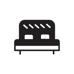 bed bedroom double icon