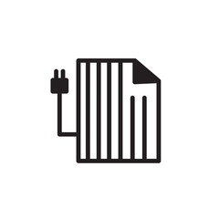 blanket cover duvet icon