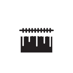 curtain decor fabric icon