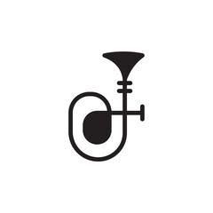 brass music tuba icon - obrazy, fototapety, plakaty