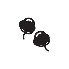 cotton flower fabric icon