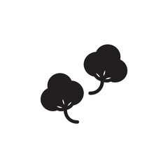 cotton flower fabric icon