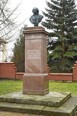 Monument to Johann Gottfried Herder in Morag, Poland