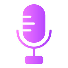 mic gradient icon