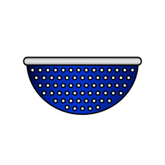 Colander icon on white.