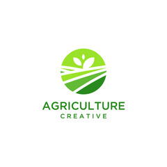icon agriculture vector logo design vector
