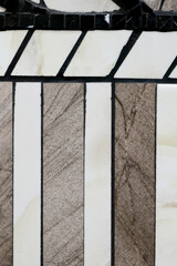 detail of a marble wall