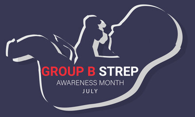 Group B Streptococcus awareness month. background, banner, card, poster, template. Vector illustration.
