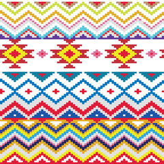 MINIMAL AZTEC, Digital Paper, Tribal Backgrounds, Aztec Patterns, colourful American Native Patterns