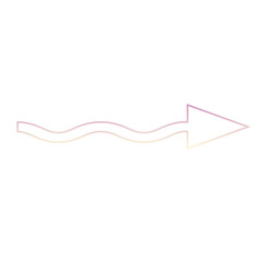 Colors pastel gradient wave arrow