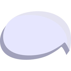 3D Speech Chat Bubble