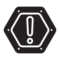 warning glyph icon