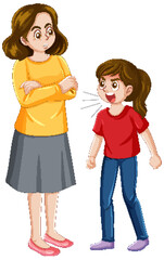 Angry Daughter and Concerned Mother