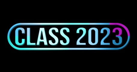 Class of 2023. Template for graduation design, party	