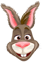 Cute rabbit cartoon character