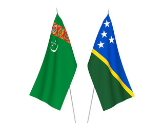 Turkmenistan and Solomon Islands flags