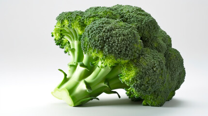 broccoli isolated on white, generative ai