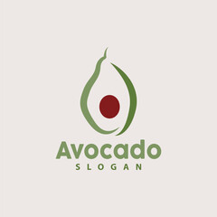 Avocado Logo, Fresh Fruit Vector, Symbol Icon Design
