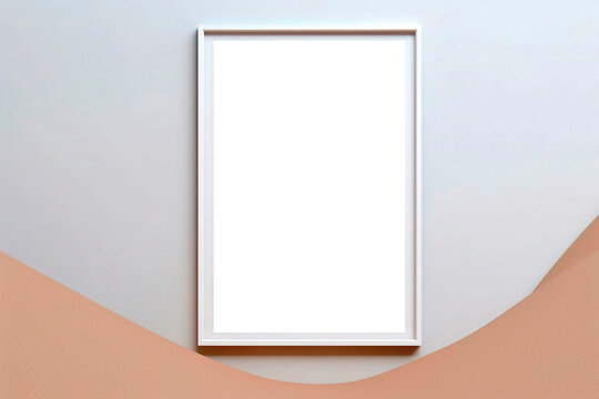 Template for vectical picture, painting, poster or photo. Generative ai