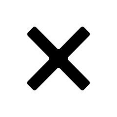 Cross, icon, cancel, no, button, sign, symbol, mark, x, red, wrong, error, delete, stop, close	
