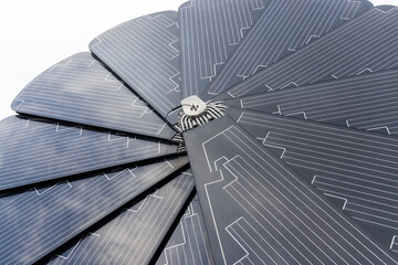 Solar panel array at outdoor