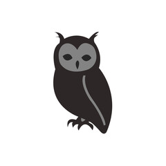 Close-up of Wise Owl's Intense Eyes logo vector illustrations