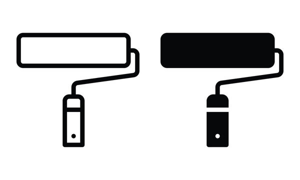 Pipe Rolle Icon Paint Roller Icon