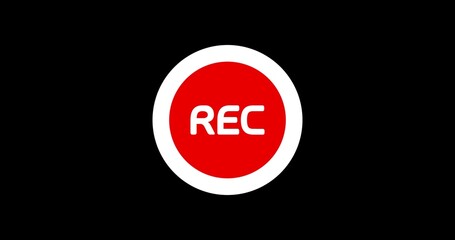 Blinking Red Record Button With TV interference
