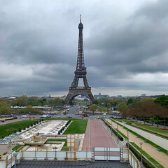 Vue sur la tour Eiffel à Paris le symbole de la France dans le monde