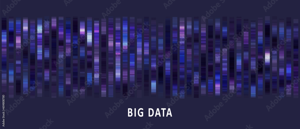 Wall mural big data visualization