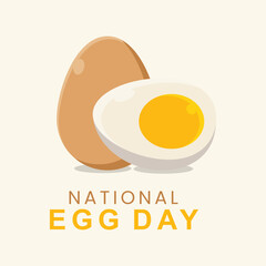National egg day vector illustration for celebration
