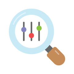 Business analysis icon in trendy style, isolated on white background