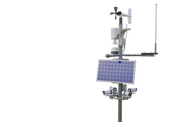 Weather station. 3d render isolated