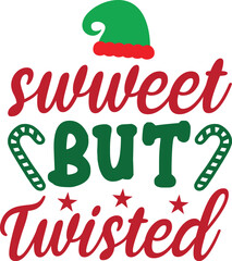 Naklejka premium sweet but twisted svg