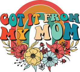 mom sublimation design