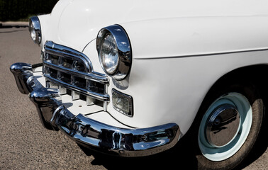 Fototapeta premium unique retro car. classic vintage automobile