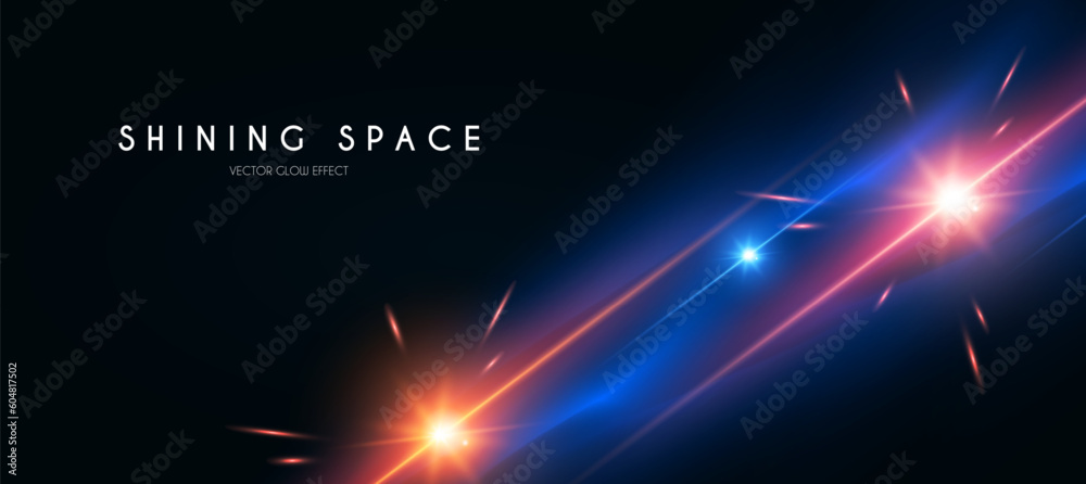 Canvas Prints motion light effect. shining magic background and shining stars in space. cosmos abstract background