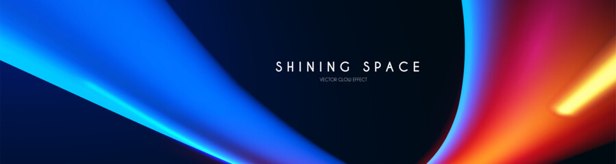 Motion light effect. Shining magic background and liquid speed light