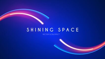 Motion light effect. Shining magic background and liquid speed light