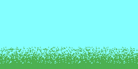 Pixel pattern. Vector seamless background. Abstrac glitch texture design. Retro geometric illustration. Game wallpaper. Simple repeat. Gradient from black to white. Falling Pixels