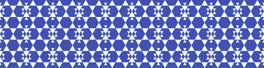 Fototapeta premium Geometric triangle pattern. Sierpinski triangle fractal. Abstract vector background. Seamless geomety texture for cloth, costume