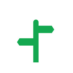 Obraz premium signpost logo icon