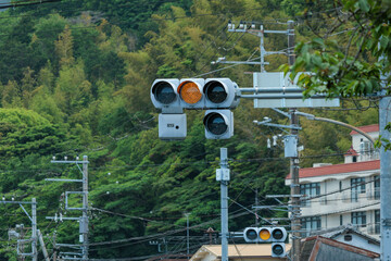 道路の安全を指示する信号機