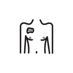 Bacteria Body Cancer Outline Icon